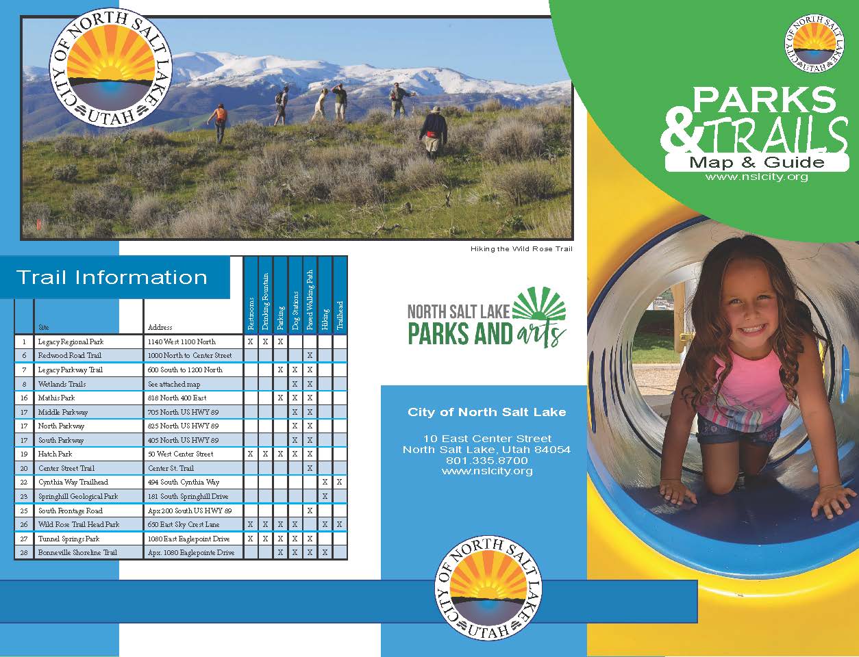 Parks Brochure Parks and Trails Map Page 1