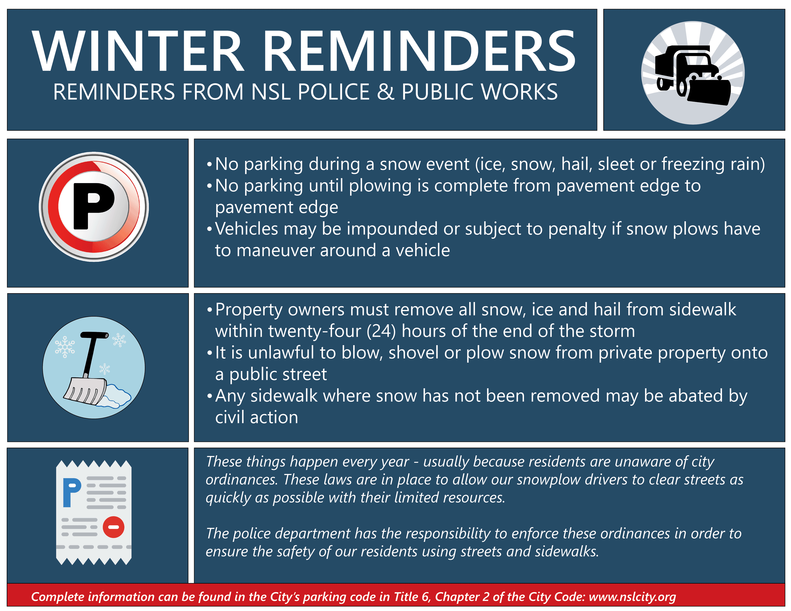 2020 Winter reminders for newsletter