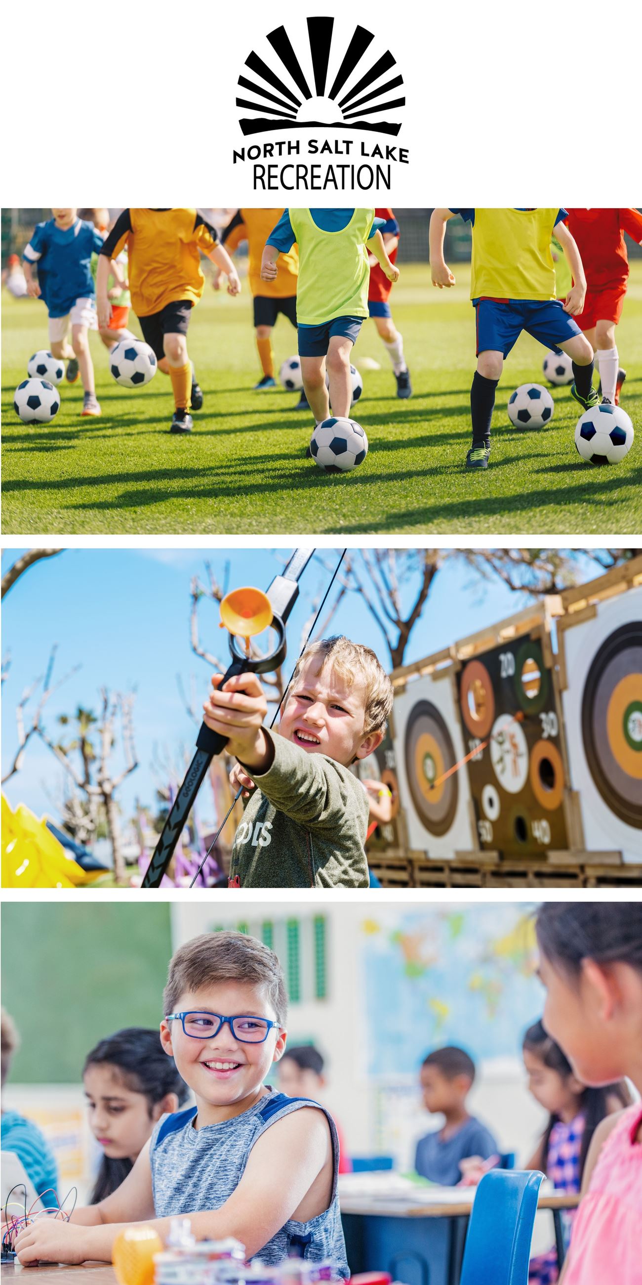 NSL RECREATION vertical web page graphic