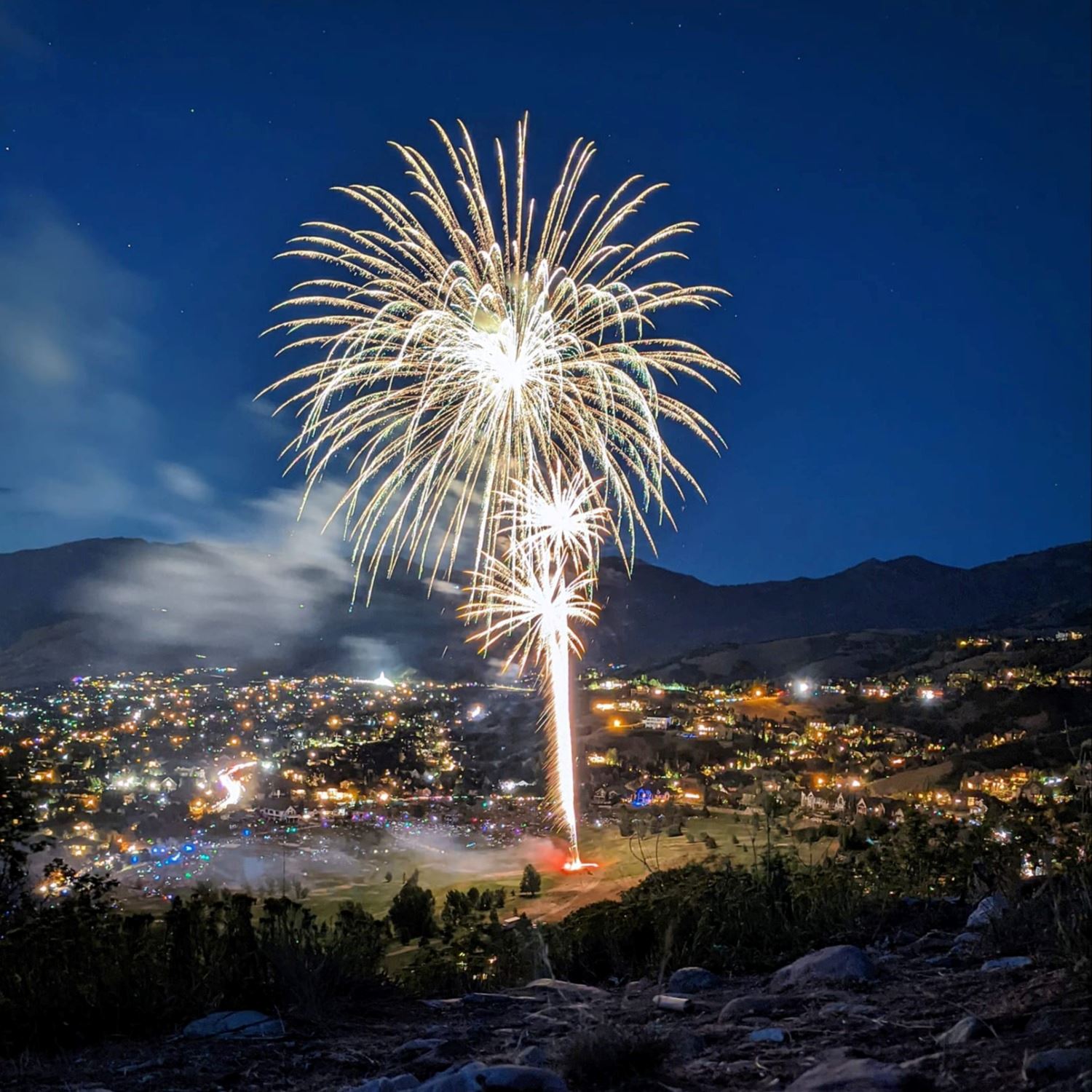 Bryant Shoblom Photo of fireworks from wild rose trail