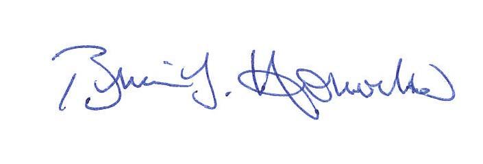 Mayor Horrocks Signature